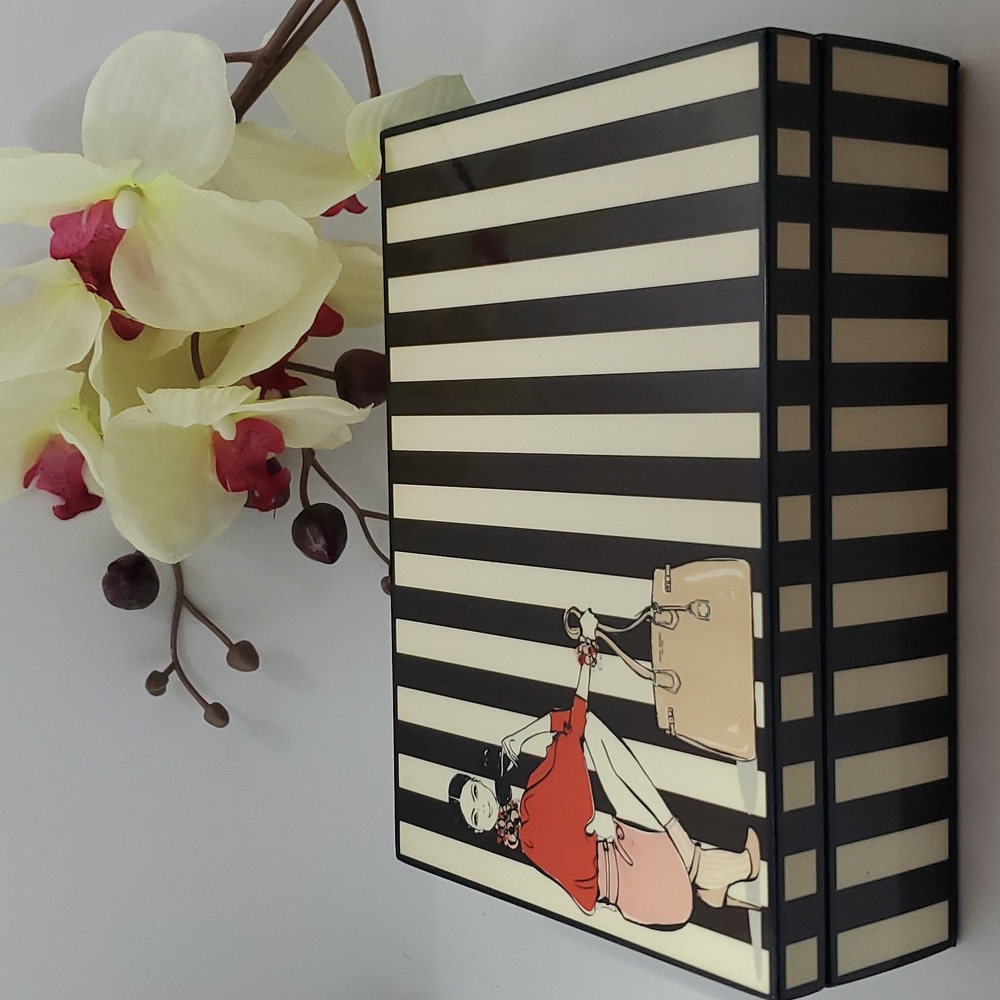 Henri bendel MEGAN HESS Lacquer cosmetics trinket box jewelry box